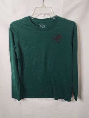 Ocean + Coast Long-Sleeve Crew Neck T-Shirt - Forest Green Boy's XL